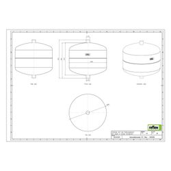 Reflex V Vorschaltgefäß, Nenninhalt 12l, 10 bar, Grau... REFLEX-8303200 4036705181108 (Abb. 1)