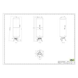 Reflex Refix DE Ausdehnungsgefäß MAG 1000/750, Nennvolumen 1000l, 25 bar, tauschbare Me... REFLEX-7321000 4036705002960 (Abb. 1)