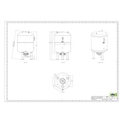 Reflex Refix DE Ausdehnungsgefäß MAG 1500, Nennvolumen 1500l, 25 bar, tauschbare Membra... REFLEX-7322100 4036705003073 (Abb. 1)