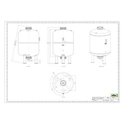 Reflex Refix DE Ausdehnungsgefäß MAG 3000, Nennvolumen 3000l, 25 bar, tauschbare Membra... REFLEX-7345700 4036705059391 (Abb. 1)