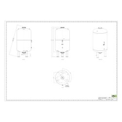 Reflex Refix DE Ausdehnungsgefäß MAG 4000, Nennvolumen 4000l, 16 bar, tauschbare Membra... REFLEX-7354100 4036705078415 (Abb. 1)
