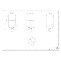 Reflex Refix DE Ausdehnungsgefäß MAG 5000, Nennvolumen 5000l, 10 bar, tauschbare Membra... REFLEX-7354200 4036705078422 (Abb. 1)