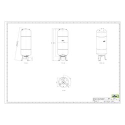 Reflex Refix DE Ausdehnungsgefäß MAG 800, Nennvolumen 800l, 10 bar, tauschbare Membran,... REFLEX-7306960 4036705078101 (Abb. 1)