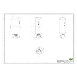 Reflex Refix DE Ausdehnungsgefäß MAG 800, Nennvolumen 800l, 25 bar, tauschbare Membran,... REFLEX-7321200 4036705002984 (Abb. 1)