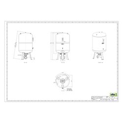 Reflex Refix DT Ausdehnungsgefäß MAG 1000/1000, Nennvolumen 1000l, 10 bar, Duo-Flansch ... REFLEX-7337405 4036705069215 (Abb. 1)