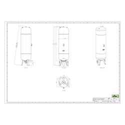 Reflex Refix DT Ausdehnungsgefäß MAG 1000/740, Nennvolumen 1000l, 10 bar, Duo-Flansch D... REFLEX-7337105 4036705079610 (Abb. 1)