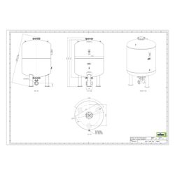 Reflex Refix DT Ausdehnungsgefäß MAG 3000, Nennvolumen 3000l, 10 bar, Duo-Flansch DN 10... REFLEX-7338005 4036705069345 (Abb. 1)