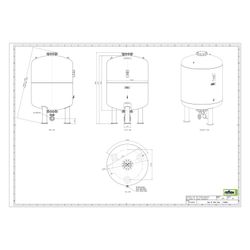 Reflex Refix DT 3000 Membran-Druckausdehnungsgefäß grün... REFLEX-7320805 4036705066474 (Abb. 1)
