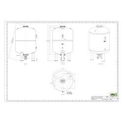 Reflex Refix DT 3000 Membran-Druckausdehnungsgefäß grün... REFLEX-7340305 4036705069352 (Abb. 1)