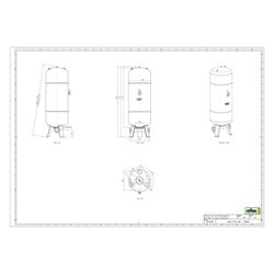 Reflex Refix DT Ausdehnungsgefäß MAG 800, Nennvolumen 800l, 10 bar, Duo-Flansch DN 65... REFLEX-7336905 4036705079542 (Abb. 1)