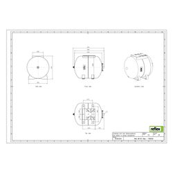 Reflex Refix HW Ausdehnungsgefäß MAG 60, Nennvolumen 60l, 10 bar, mit Flanschplatte, ta... REFLEX-7200330 4036705102295 (Abb. 1)