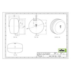 Reflex Refix C-DE Ausdehnungsgefäß MAG 50, Nennvolumen 50l, 10 bar, Diskusform, Edelsta... REFLEX-7270950 4036705122071 (Abb. 1)