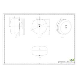 Reflex Ausdehnungsgefäß C MAG 18, 18L, 3 bar, Diskusform, Grau... REFLEX-8280200 4036705110269 (Abb. 1)