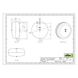 Reflex Ausdehnungsgefäß C MAG 35, 35L, 3 bar, Diskusform, Grau... REFLEX-8280400 4036705110290 (Abb. 1)