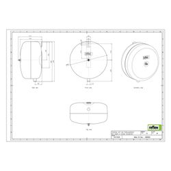 Reflex Ausdehnungsgefäß C MAG 8, 8L, 3 bar, Diskusform, Grau... REFLEX-8280000 4036705110245 (Abb. 1)