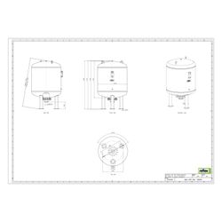 Reflex Ausdehnungsgefäß G MAG 1500, 1500L, 10 bar, stehend, Grau... REFLEX-8526005 4036705110771 (Abb. 1)