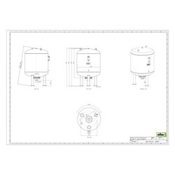 Reflex Ausdehnungsgefäß G MAG 1500, 1500L, 6 bar, stehend, Grau... REFLEX-8526605 4036705110795 (Abb. 1)