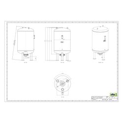 Reflex Ausdehnungsgefäß G MAG 2000, 2000L, 10 bar, stehend, Grau... REFLEX-8527005 4036705110801 (Abb. 1)