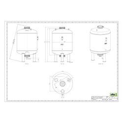 Reflex Ausdehnungsgefäß G MAG 3000, 3000L, 16 bar, stehend, Grau... REFLEX-8544705 4036705110955 (Abb. 1)