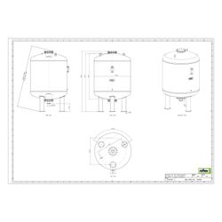 Reflex Ausdehnungsgefäß G MAG 3000, 3000L, 6 bar, stehend, Grau... REFLEX-8544605 4036705110948 (Abb. 1)
