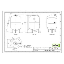 Reflex Ausdehnungsgefäß G MAG 400, 400L, 10 bar, stehend, Grau... REFLEX-8521005 4036705111167 (Abb. 1)