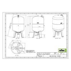 Reflex Ausdehnungsgefäß G MAG 400, 400L, 16 bar, stehend, Grau... REFLEX-8510206 4036705110986 (Abb. 1)