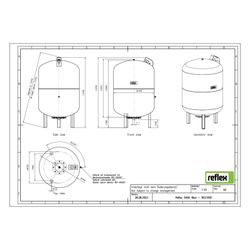 Reflex Ausdehnungsgefäß G MAG 400, 400L, 6 bar, stehend, Grau... REFLEX-8521605 4036705111204 (Abb. 1)