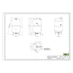 Reflex Ausdehnungsgefäß G MAG 500, 500L, 6 bar, stehend, Grau... REFLEX-8521705 4036705111235 (Abb. 1)