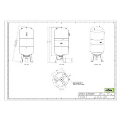 Reflex Ausdehnungsgefäß G MAG 600, 600L, 16 bar, stehend, Grau... REFLEX-8522007 4036705111273 (Abb. 1)