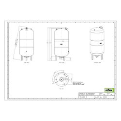 Reflex Ausdehnungsgefäß G MAG 600, 600L, 6 bar, stehend, Grau... REFLEX-8522605 4036705111297 (Abb. 1)