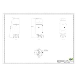 Reflex Ausdehnungsgefäß G MAG 800, 800L, 10 bar, stehend, Grau... REFLEX-8523005 4036705111327 (Abb. 1)