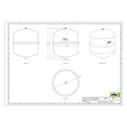 Reflex Ausdehnungsgefäß N MAG 12, 12L, 4 bar, Halbmembran, Weiß... REFLEX-7203501 4036705200601 (Abb. 1)