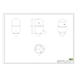 Reflex Ausdehnungsgefäß N MAG 140, 140L, 6 bar, stehend, Halbmembran, Grau... REFLEX-8211400 4036705109836 (Abb. 1)