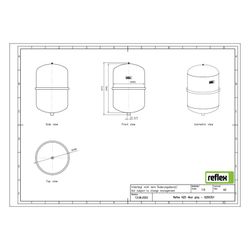 Reflex Ausdehnungsgefäß N MAG 25, 25L, 4 bar, Halbmembran, Grau... REFLEX-8206301 4036705197918 (Abb. 1)