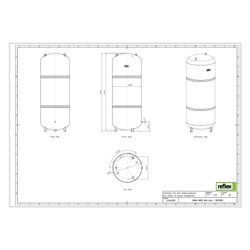 Reflex Ausdehnungsgefäß N MAG 800, 800L, 6 bar, stehend, Halbmembran, Grau... REFLEX-8218500 4036705110191 (Abb. 1)