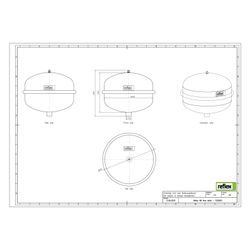 Reflex Ausdehnungsgefäß N MAG 8, 8L, 4 bar, Halbmembran, Weiß... REFLEX-7202801 4036705214455 (Abb. 1)
