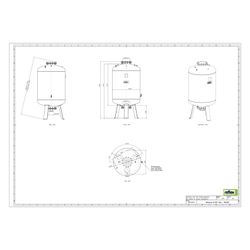 Reflex Reflexomat RF Ausdehnungsgefäß MAG 1000, Nennvolumen 1000l, 10 bar, Vollmembran,... REFLEX-8653005 4036705113253 (Abb. 1)
