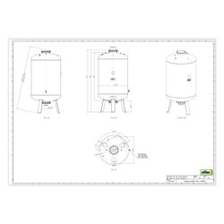 Reflex Reflexomat RF Ausdehnungsgefäß MAG 2000, Nennvolumen 2000l, 10 bar, Vollmembran,... REFLEX-8653305 4036705113277 (Abb. 1)