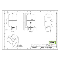Reflex Reflexomat RF Ausdehnungsgefäß MAG 300, Nennvolumen 300l, 6 bar, Vollmembran, Gr... REFLEX-8789200 4036705112737 (Abb. 1)