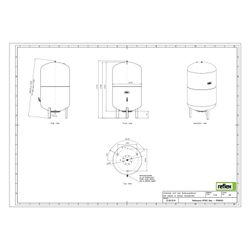 Reflex Reflexomat RF Ausdehnungsgefäß MAG 500, Nennvolumen 500l, 6 bar, Vollmembran, Gr... REFLEX-8789400 4036705112751 (Abb. 1)
