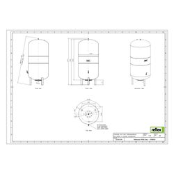 Reflex Reflexomat RF Ausdehnungsgefäß MAG 600, Nennvolumen 600l, 6 bar, Vollmembran, Gr... REFLEX-8789500 4036705112768 (Abb. 1)