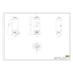 Reflex Reflexomat RF Ausdehnungsgefäß MAG 750, Nennvolumen 750l, 10 bar, Vollmembran, G... REFLEX-8654500 4036705112607 (Abb. 1)
