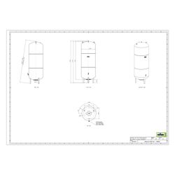 Reflex Reflexomat RF Ausdehnungsgefäß MAG 800, Nennvolumen 800l, 6 bar, Vollmembran, Gr... REFLEX-8789600 4036705112782 (Abb. 1)