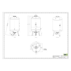 Reflex Reflexomat RG Ausdehnungsgefäß MAG 2000, Nennvolumen 2000l, 10 bar, Vollmembran,... REFLEX-8651305 4036705113154 (Abb. 1)