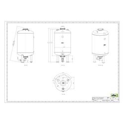 Reflex Reflexomat RG Ausdehnungsgefäß MAG 2000, Nennvolumen 2000l, 6 bar, Vollmembran, ... REFLEX-8650405 4036705112874 (Abb. 1)