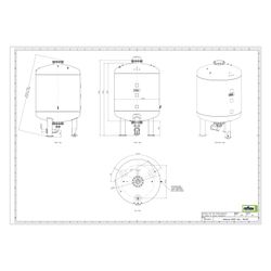 Reflex Reflexomat RG Ausdehnungsgefäß MAG 3000, Nennvolumen 3000l, 10 bar, Vollmembran,... REFLEX-8651505 4036705113161 (Abb. 1)