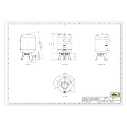 Reflex Reflexomat RG Ausdehnungsgefäß MAG 350, Nennvolumen 350l, 10 bar, Vollmembran, G... REFLEX-8654000 4036705112515 (Abb. 1)