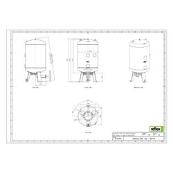 Reflex Reflexomat RG Ausdehnungsgefäß MAG 500, Nennvolumen 500l, 10 bar, Vollmembran, G... REFLEX-8654100 4036705112522 (Abb. 1)