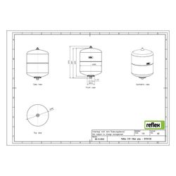 Reflex S Ausdehnungsgefäß MAG 18, Nennvolumen 18l, 10 bar, Vollmembran, Grau... REFLEX-8704100 4036705109898 (Abb. 1)