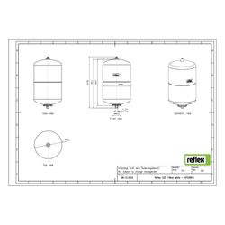 Reflex S Ausdehnungsgefäß MAG 25, Nennvolumen 25l, 10 bar, Vollmembran, Weiß... REFLEX-9702900 4036705032257 (Abb. 1)